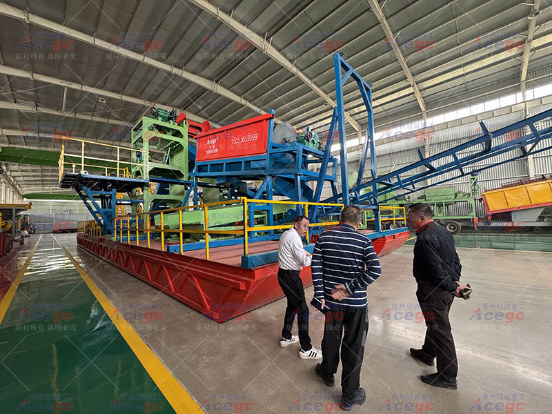 南非客户实地考察淘金船